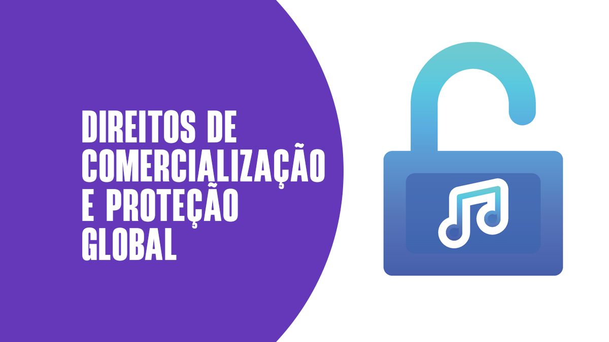 Como funciona os direitos de comercialização e proteção das minhas faixas?